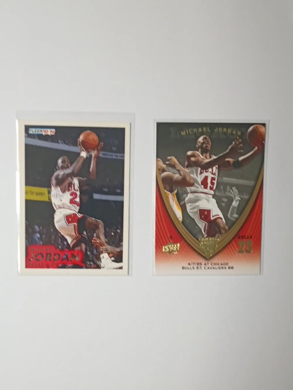 Michael Jordan Basketball Trading Card - Red and White